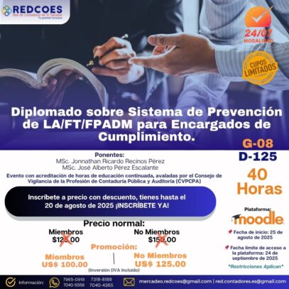 201-2025  I  Diplomado sobre Sistema de Prevención de LA/FT/FPADM para encargado de cumplimiento G.8