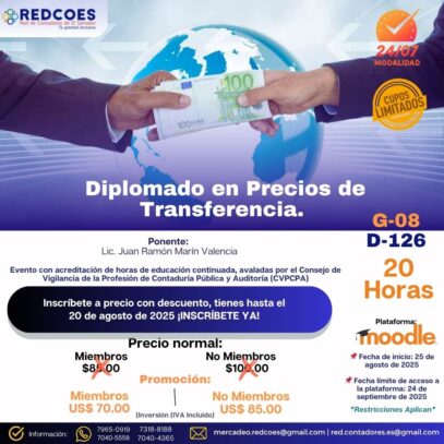 202-2025 I Diplomado en Precios de Transferencia Modalidad 24/7-G8