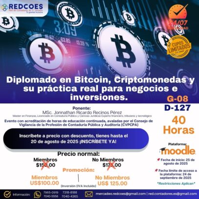 203-2025 I Diplomado en Bitcoin, Criptomonedas y su práctica real para negocios e inversiones G-8