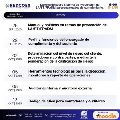 246-2025  I  Diplomado sobre Sistema de Prevención de LA/FT/FPADM para encargado de cumplimiento G.9 - Imagen 2