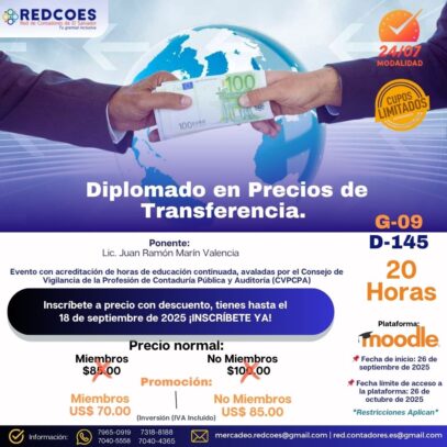 247-2025 I Diplomado en Precios de Transferencia Modalidad 24/7-G9