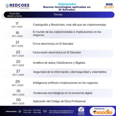 259-2025 I Diplomado de Nuevas Tecnologías  aplicadas en El Salvador  24/7  G.9 - Imagen 2