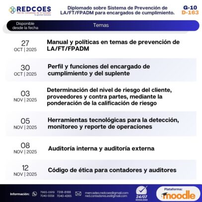 273-2025  I  Diplomado sobre Sistema de Prevención de LA/FT/FPADM para encargado de cumplimiento G.10 - Imagen 2