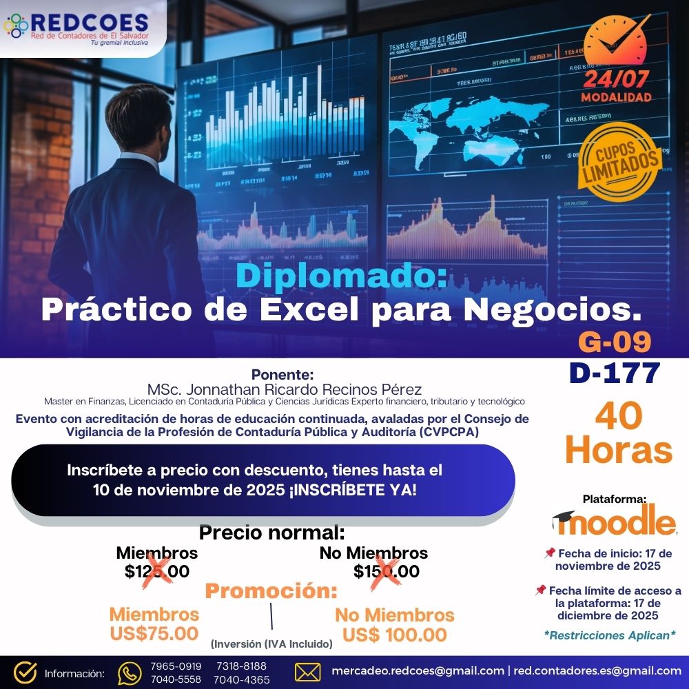292-2025 I Diplomado Práctico de Excel para Negocios G-9