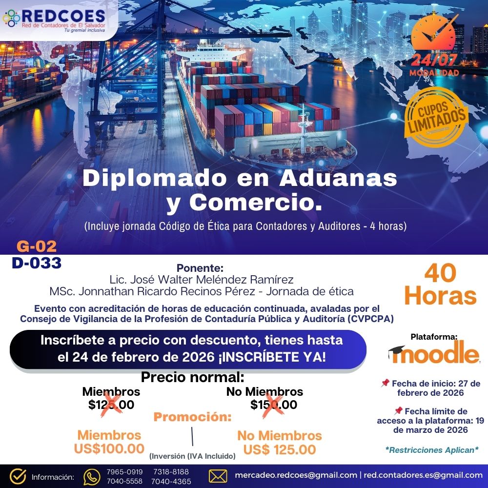 043-2026 | Diplomado en Aduanas y Comercio G.2