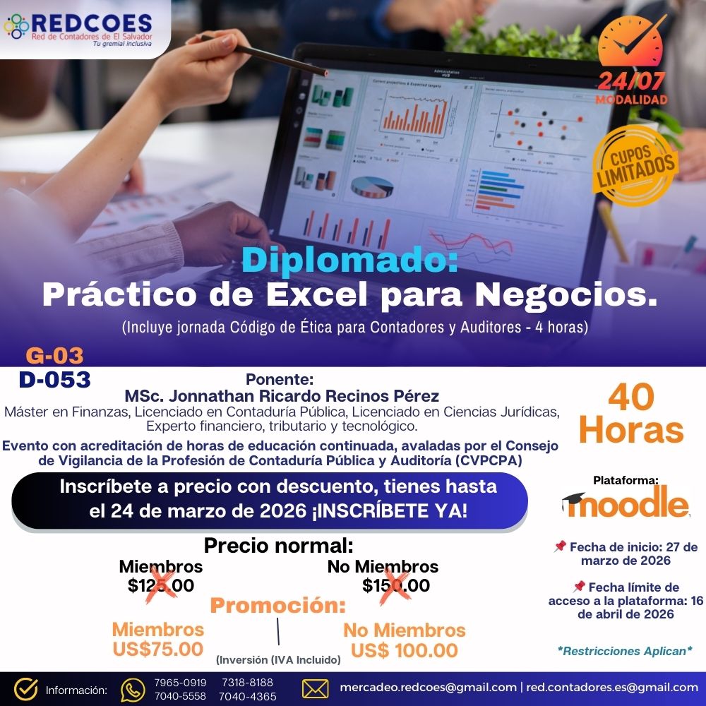 070-2026 I Diplomado Práctico de Excel para Negocios G-3