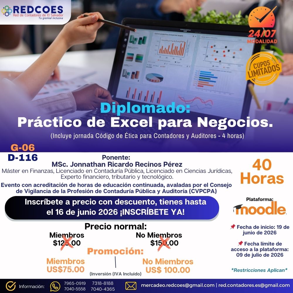 153-2026 I Diplomado Práctico de Excel para Negocios G-6