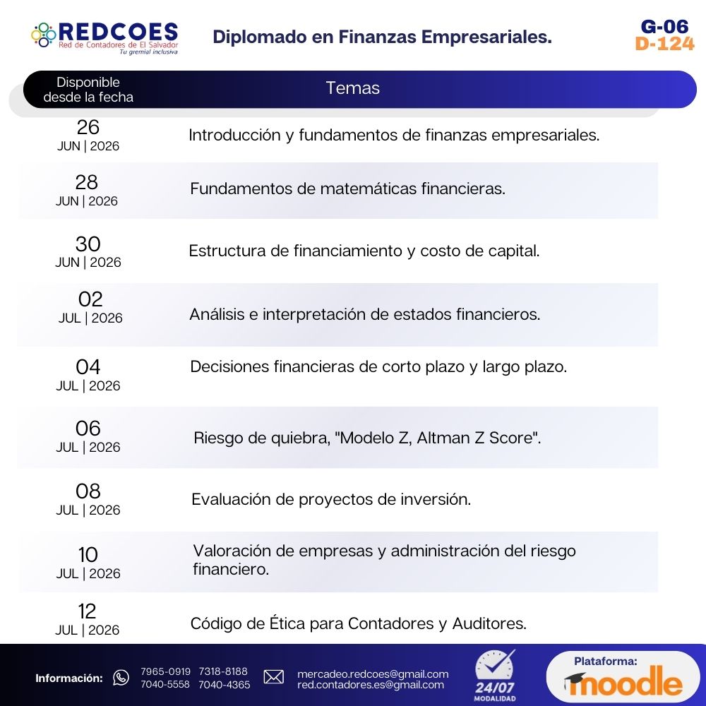 161-2026 I Diplomado en Finanzas Empresariales G.6 - Imagen 2