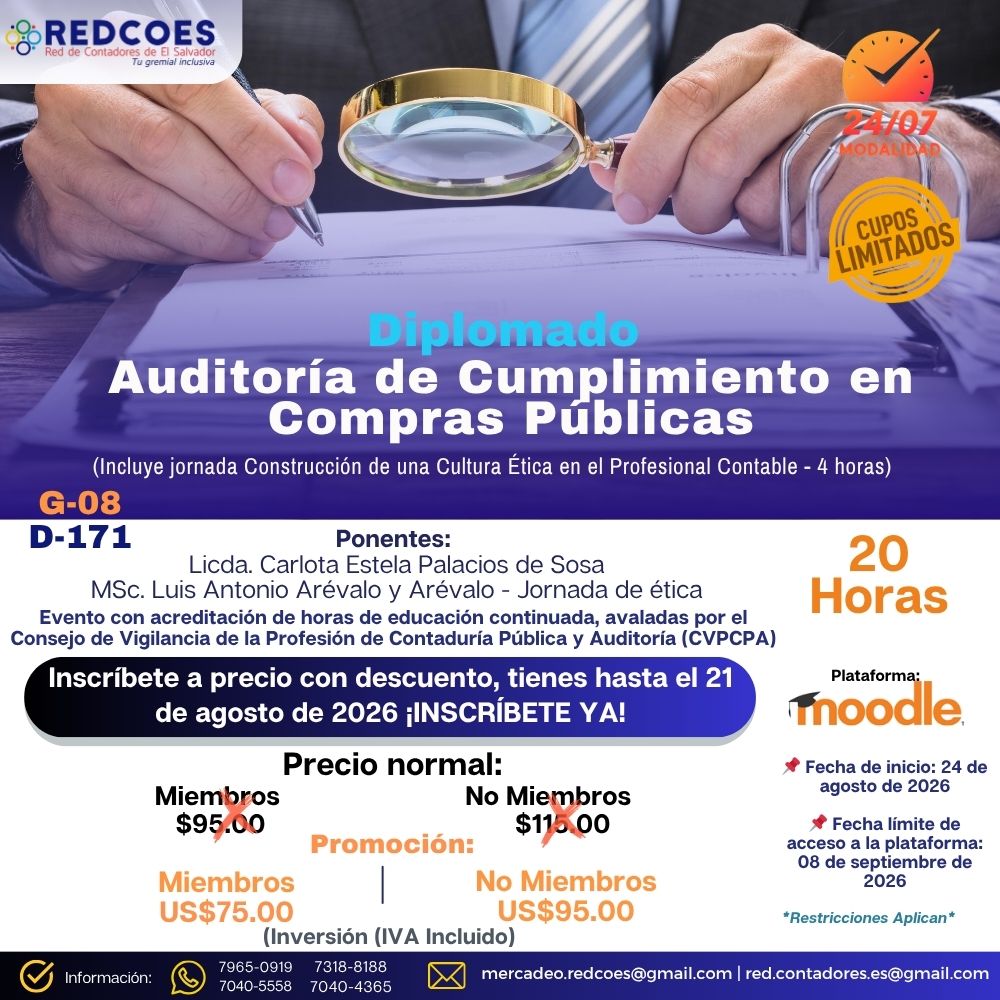 205-2026 | Diplomado Auditoria de Cumplimiento en Compras Públicas | G-08