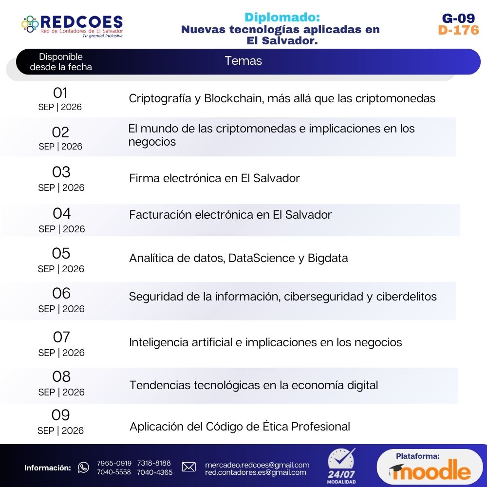210-2026 | Diplomado de Nuevas Tecnologías aplicadas en El Salvador 24/7 | G-09 - Imagen 2