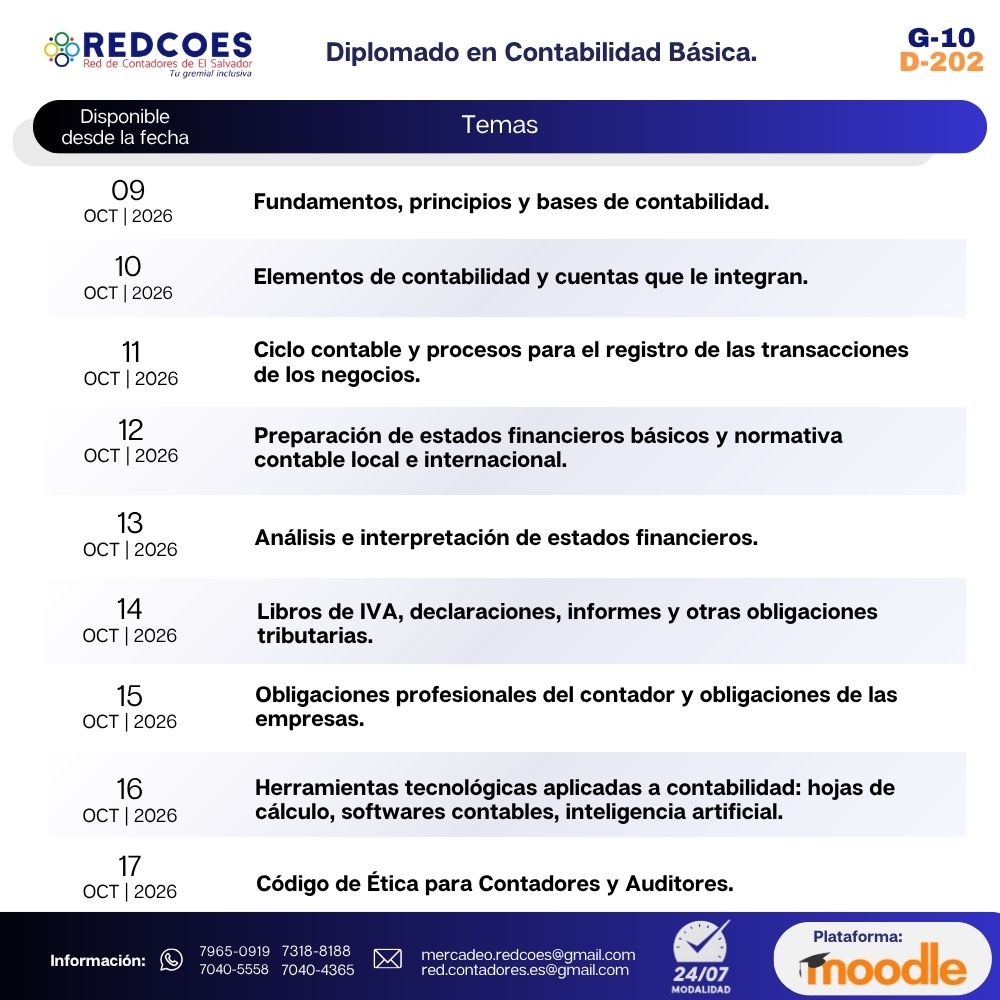 218-2026 | Diplomado en Contabilidad Básica | G-09 - Imagen 2
