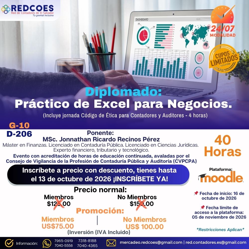 222-2026 | Diplomado Práctico de Excel para Negocios | G-09