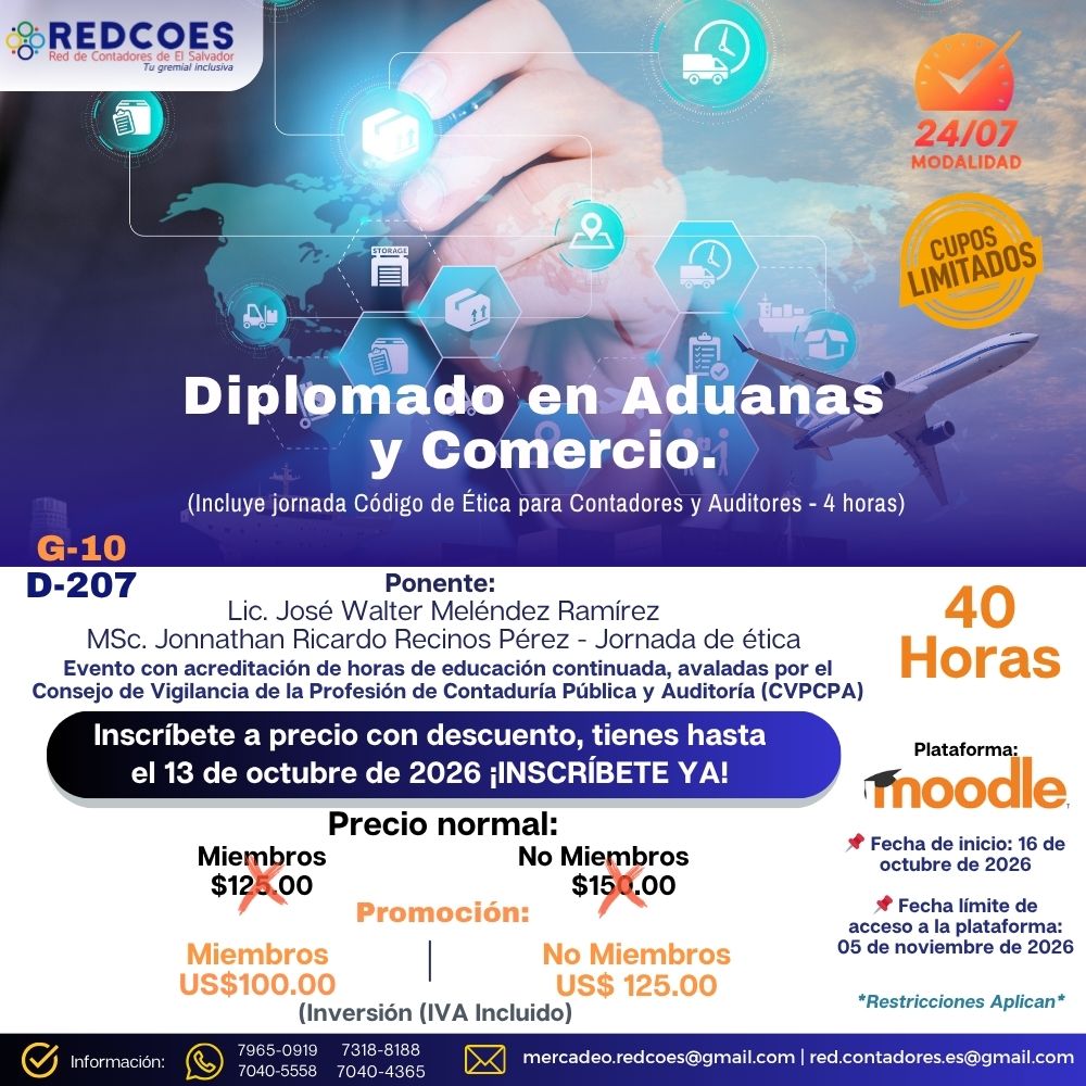 223-2026 | Diplomado en Aduanas y Comercio | G-09