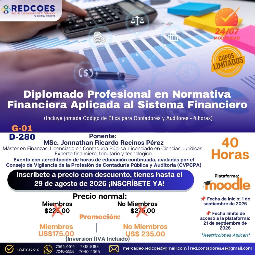 259-2026 | Diplomado Profesional en Normativa Financiera Aplicada al Sistema Financiero | G-01