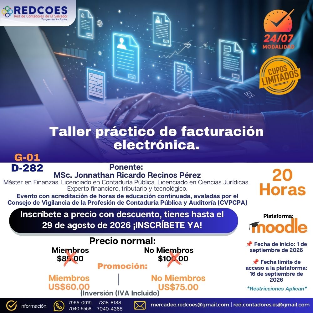 261-2026 | Taller Práctico de Facturación Electrónica 24/7 | G-01