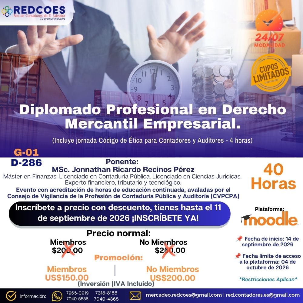 266-2026 | Diplomado Profesional en Derecho Mercantil Empresarial. | G-01