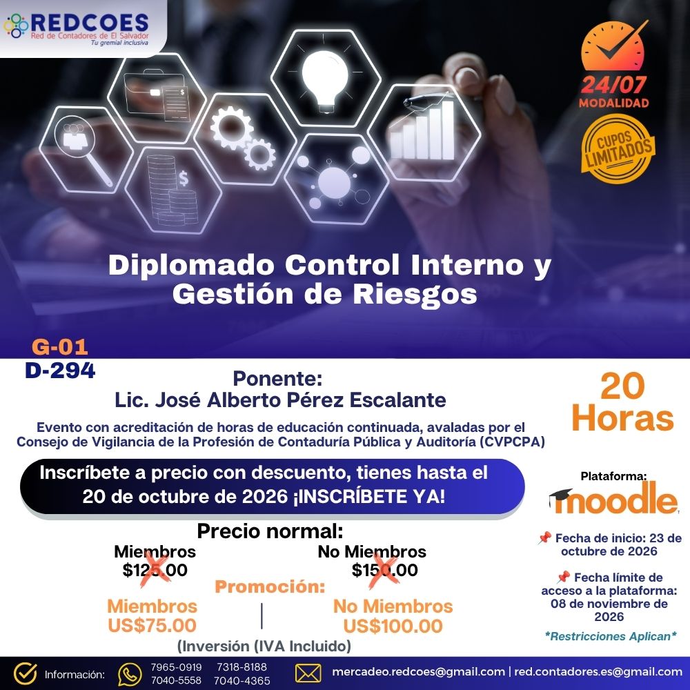 274-2026 | Diplomado Control Interno y Gestión de Riesgos. | G-01