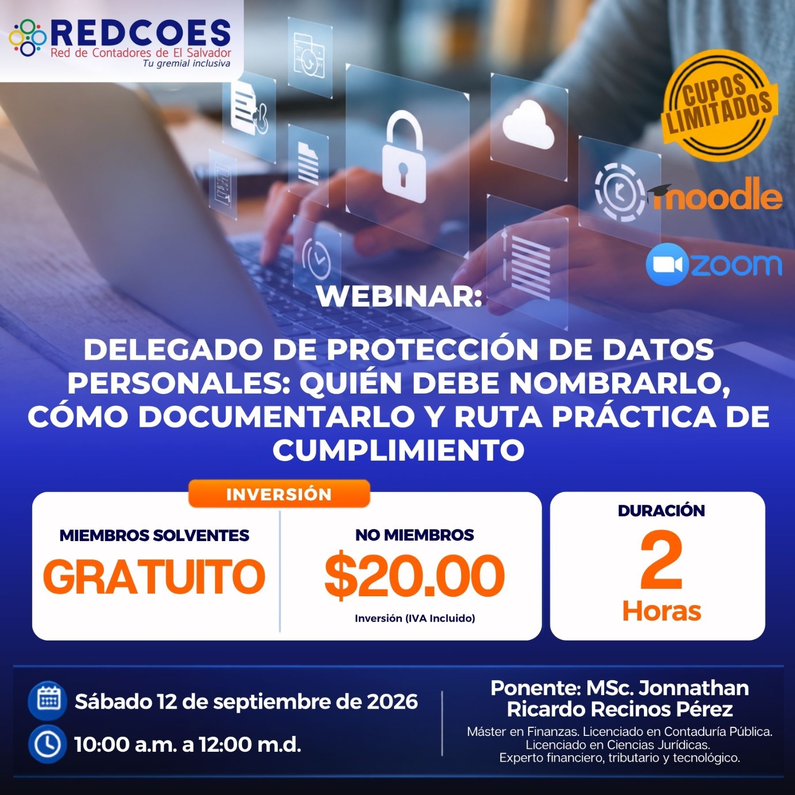 281-2026 | Webinar Delegado de Protección de datos personales: Quién debe de nombrarlo, cómo documentarlo y ruta práctica de cumplimiento