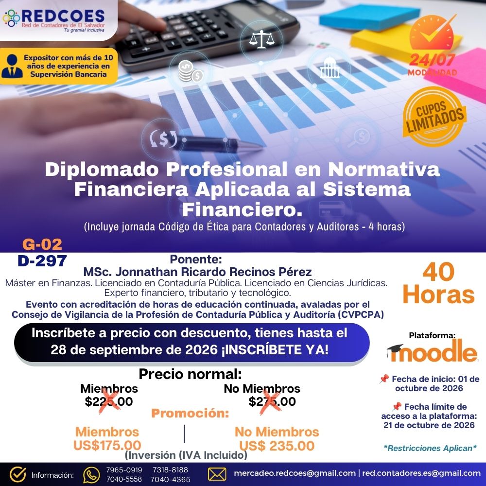 282-2026 | Diplomado Profesional en Normativa Financiera Aplicada al Sistema Financiero | G-02