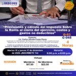 325-2026 | Seminario Provisiones y Cálculo de impuesto sobre la renta al cierre del ejercicio. "Costos y gastos no deducibles" | G-03