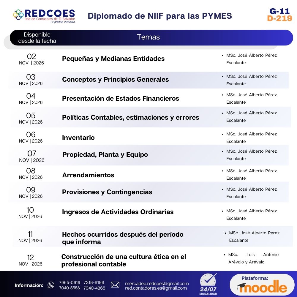 296-2026 | Diplomado de NIIF para las PYMES | G-11 - Imagen 2