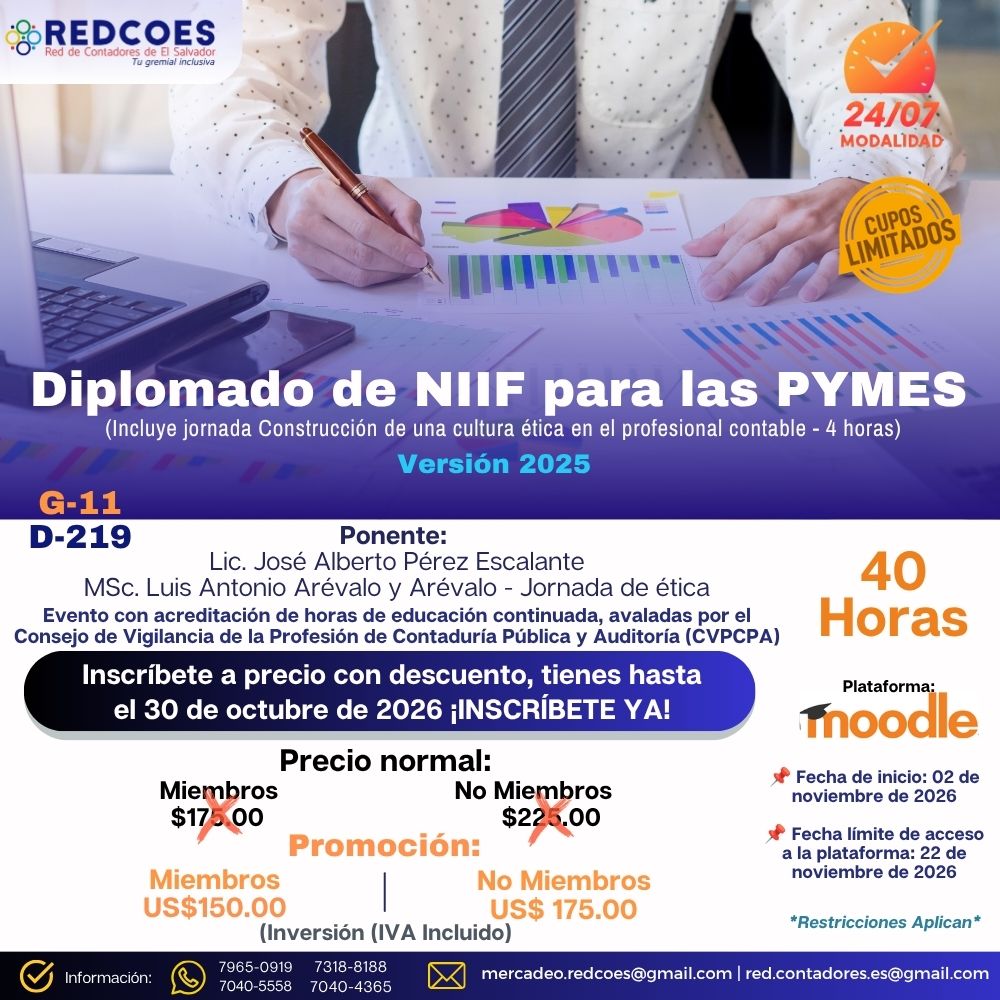 296-2026 | Diplomado de NIIF para las PYMES | G-11