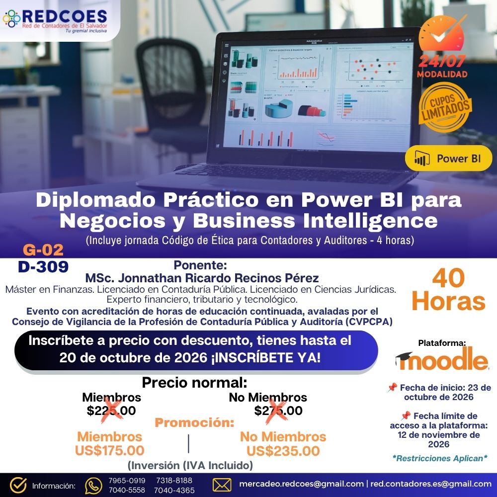 322-2026 | Diplomado Práctico en Power BI para Negocios y Business Intelligence. | G-02