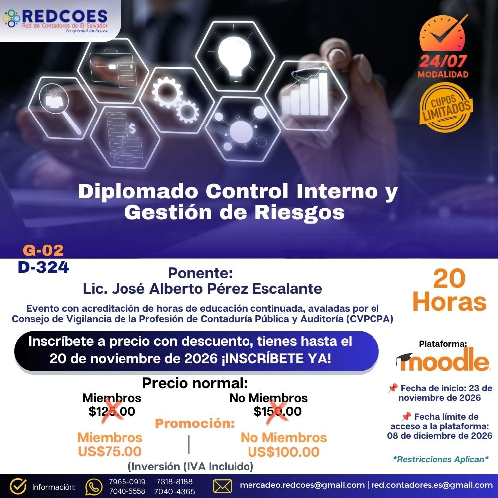 328-2026 | Diplomado Control Interno y Gestión de Riesgos. | G-02